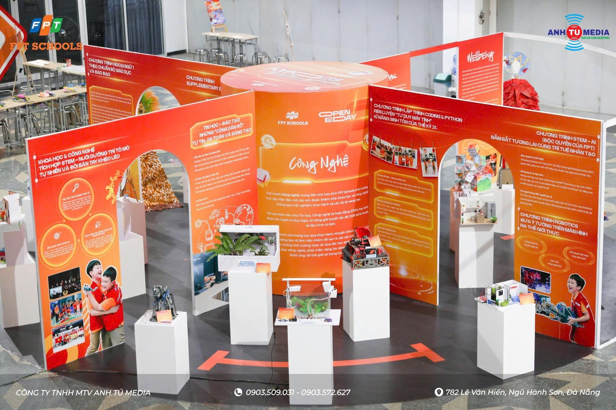 Bộ backdrop khu trưng bày tại sự kiện